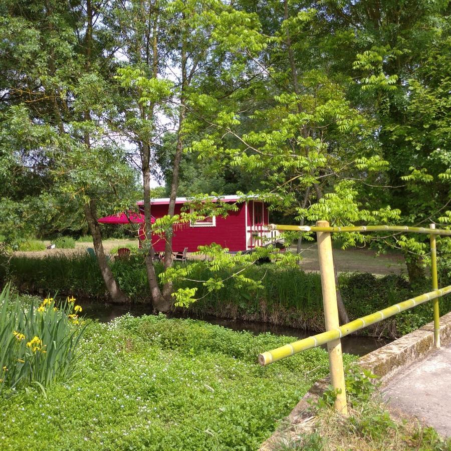 Baugé La Roulotte Du Moulin De Paletヴィラ エクステリア 写真